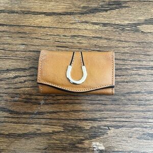 Vintage Rolfs Split Cowhide Tan Leather Key Holder